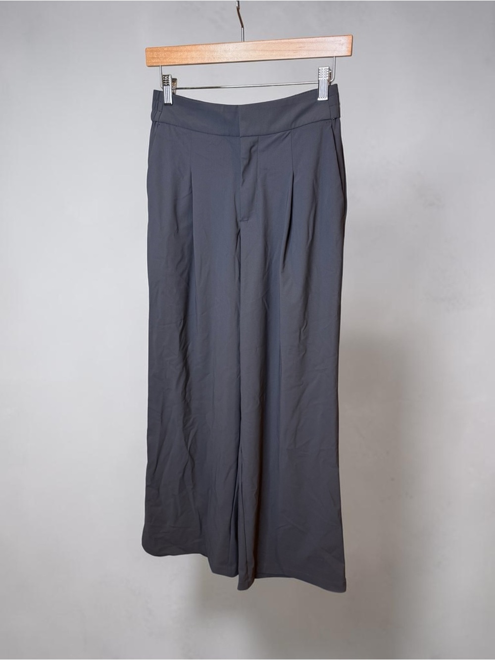 Athleta Pinnacle high-Waist Wide Leg Trousers — Charcoal Gray